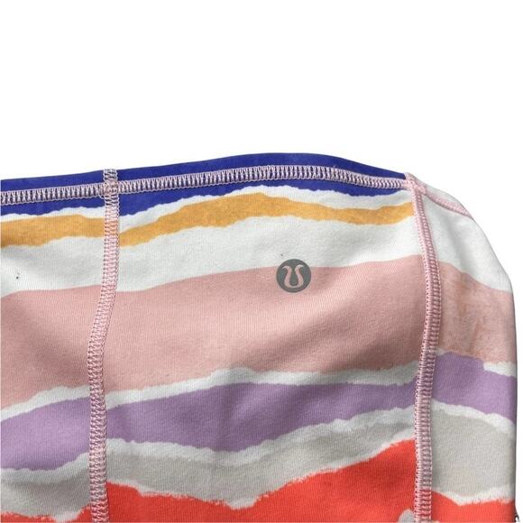 Lululemon Dancing Warrior Tank top in bleacher strip women's size 2 - Picture 8 of 12